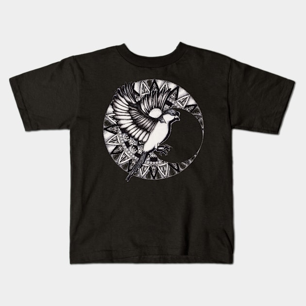 Heart Broken Sparrow Kids T-Shirt by Litedawn